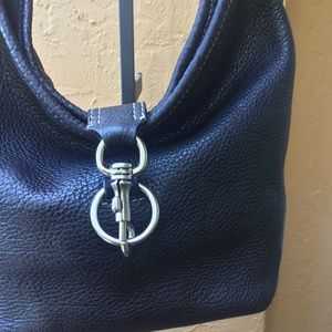 MiuMiu Italian Genuine Black Leather Tote